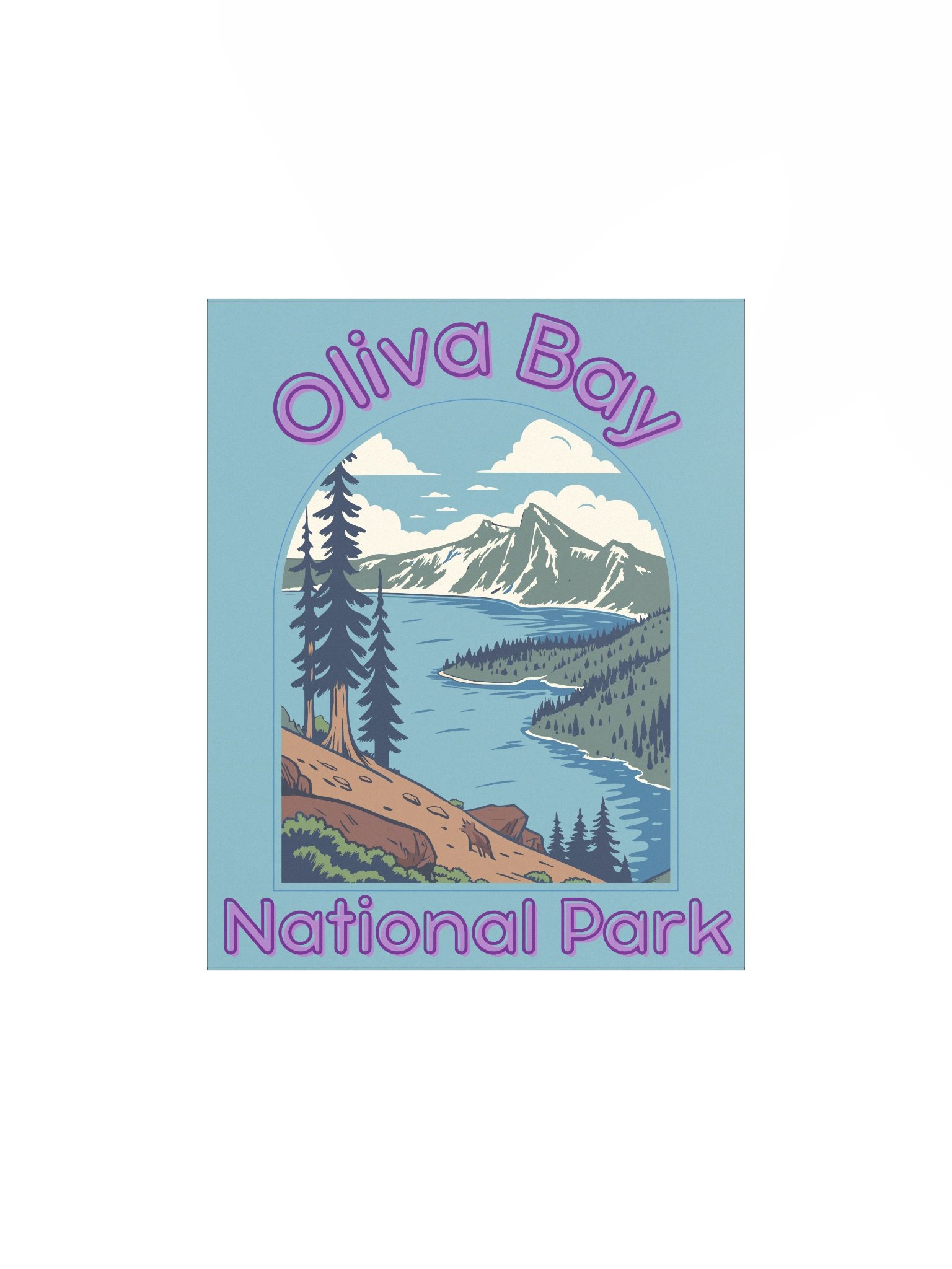 Oliva Bay National Park Poster product image (1)