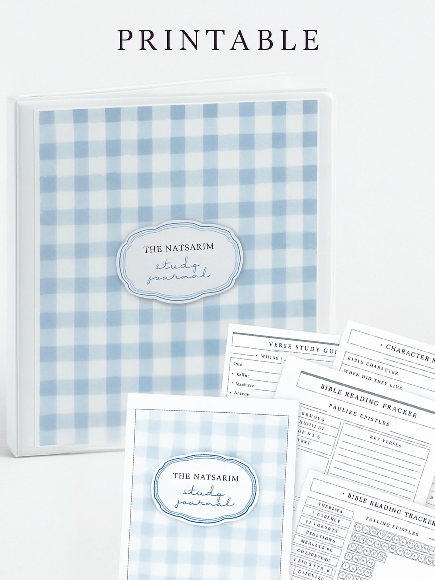 Natsarim Study Journal – Condensed Printable product image (1)