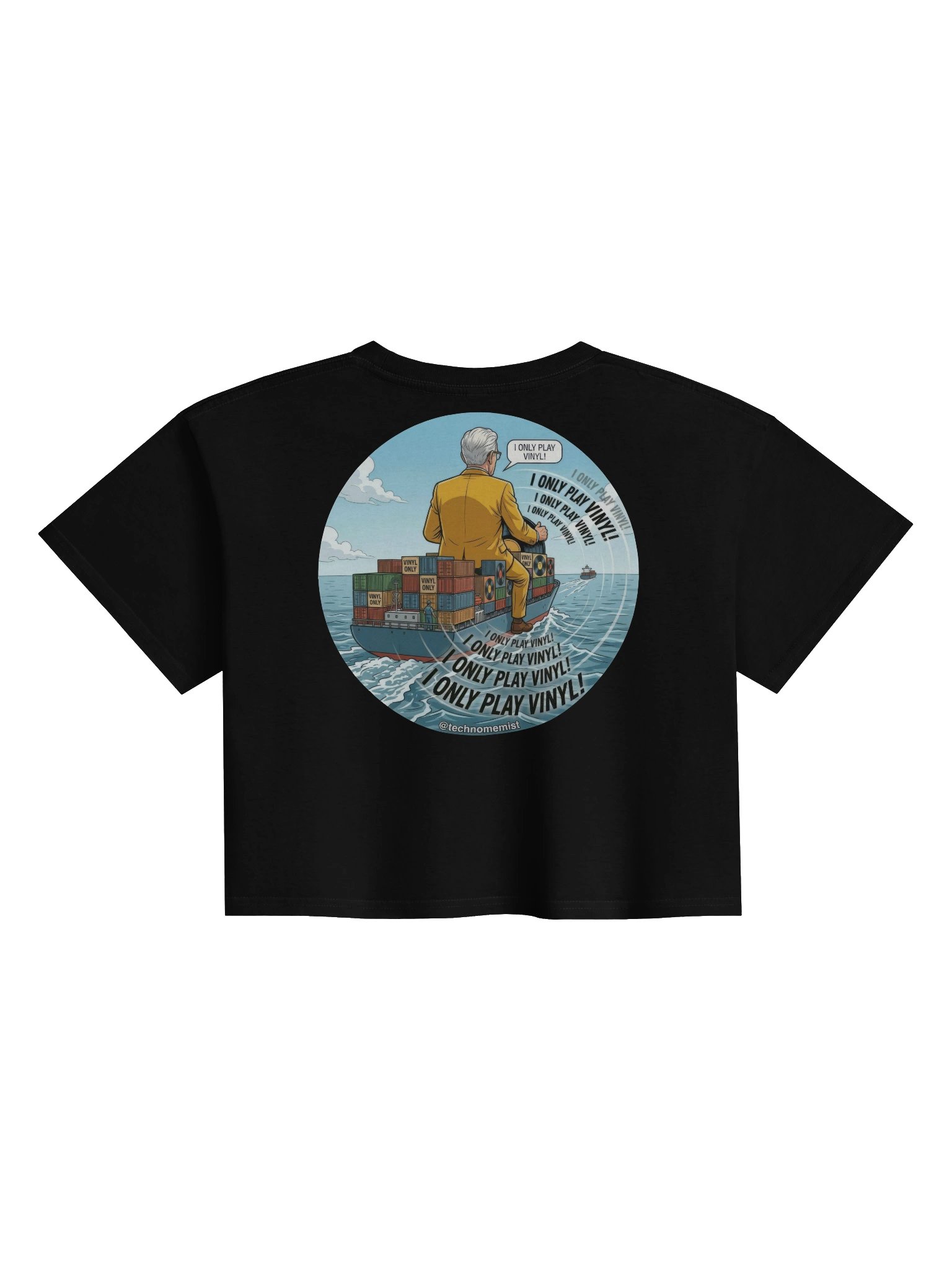 I Only Play Vinyl Women's Premium Crop Top product image (2)