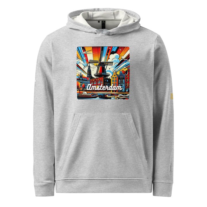 Adidas Fleece Hoodie | AI Design amsterdam city product image (1)