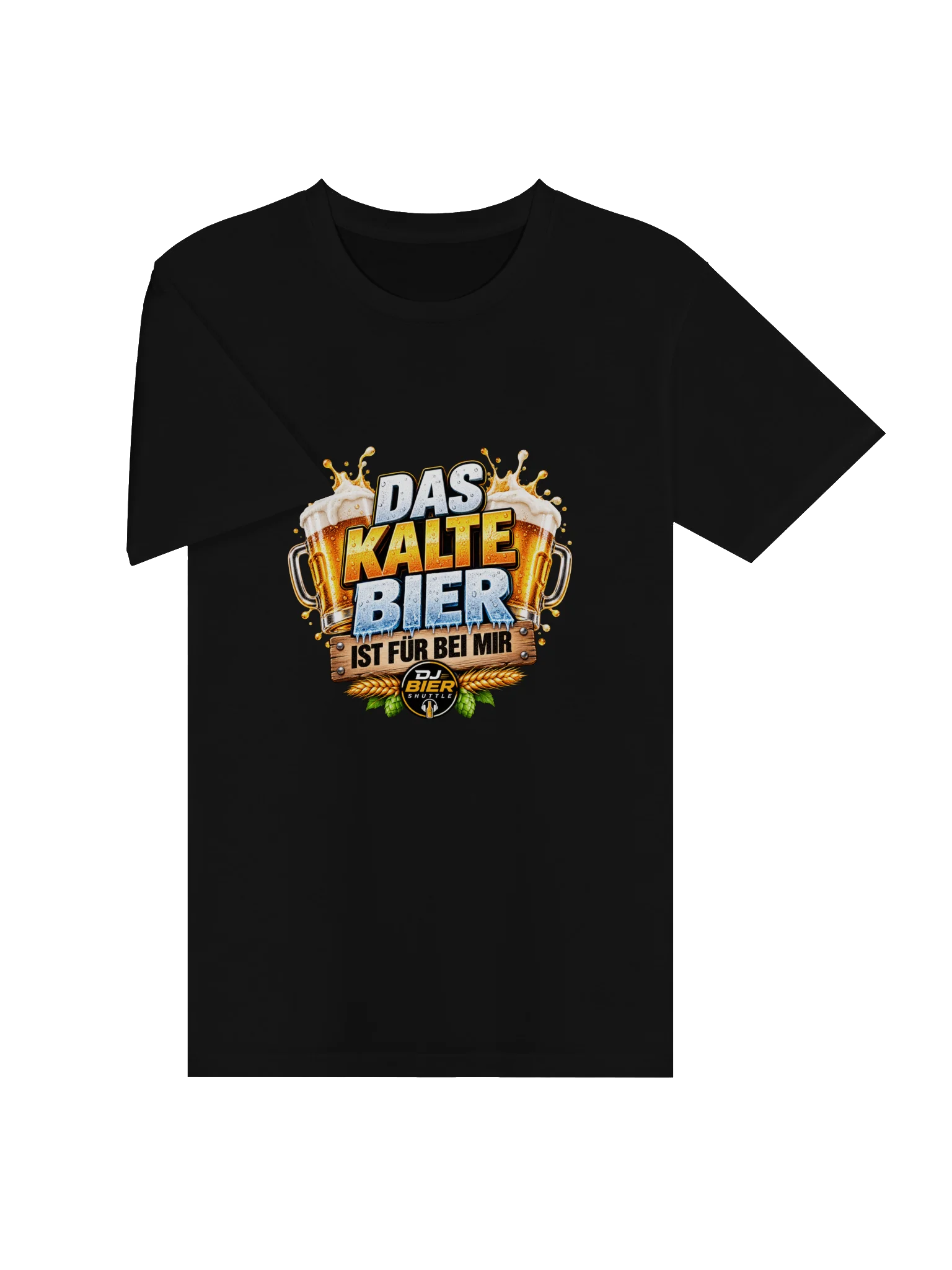 Das kalte Bier ist für bei mir (Schriftzug) T-Shirt product image (3)