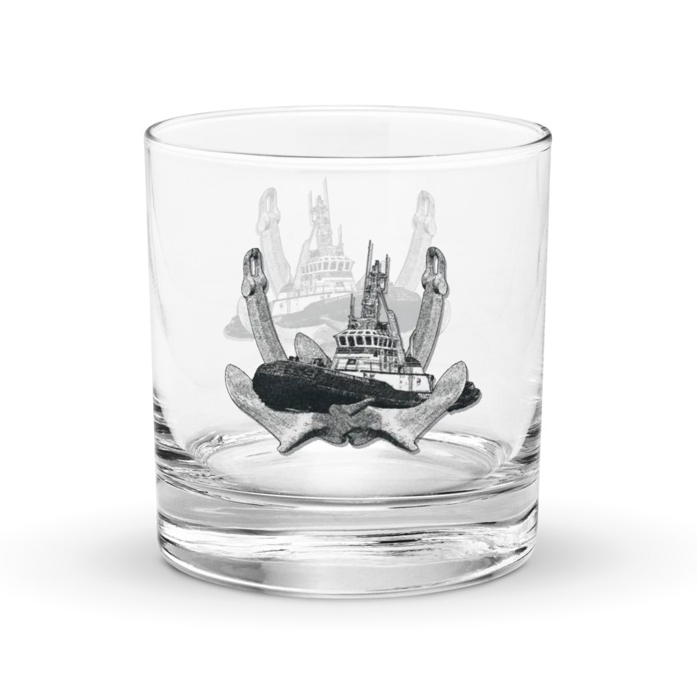 Twin Anchor Marco tug Rocks Glass 10.5oz product image (3)