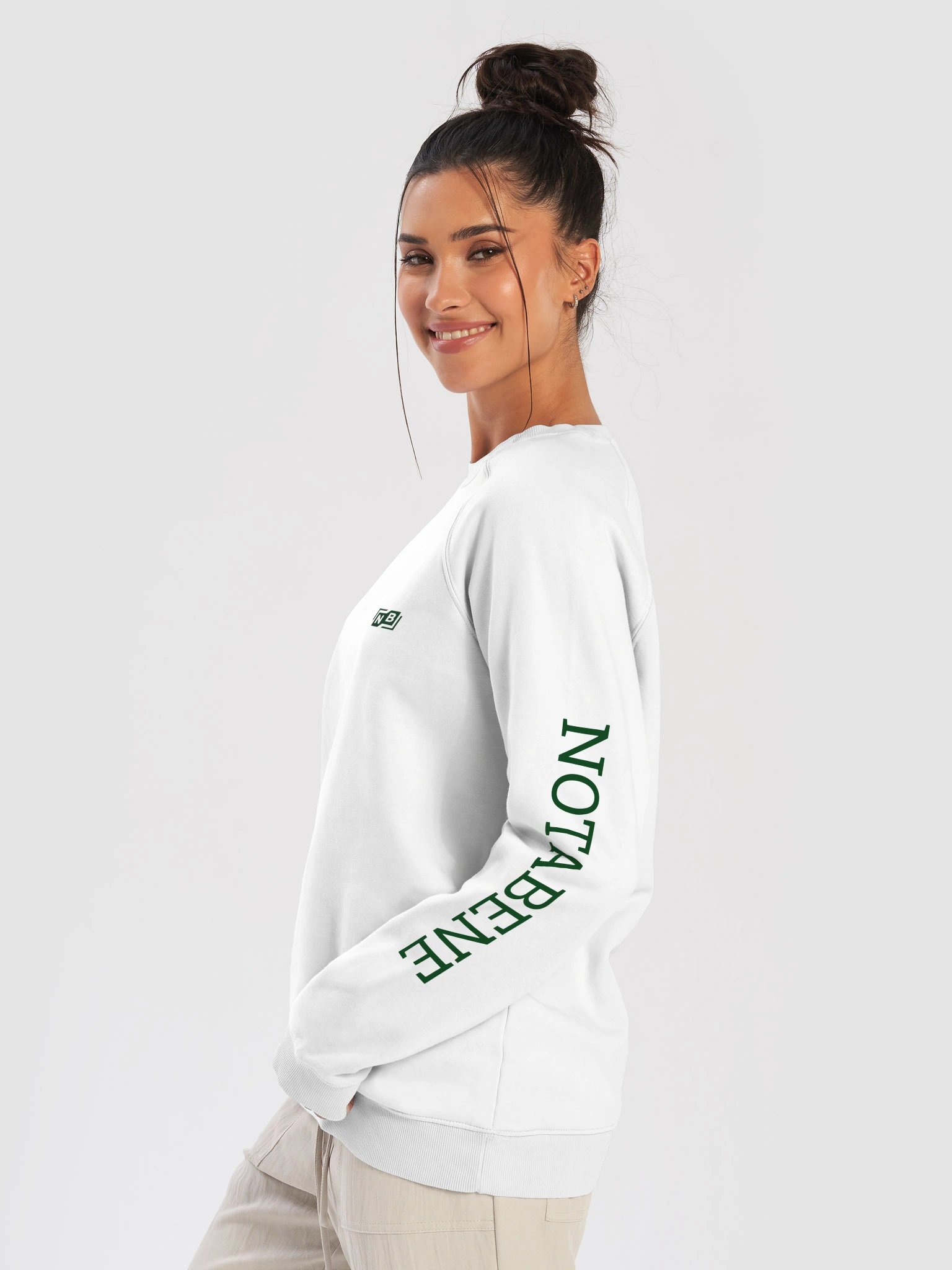 Notabene Minimal Logo Organic Raglan Sweatshirt product image (6)