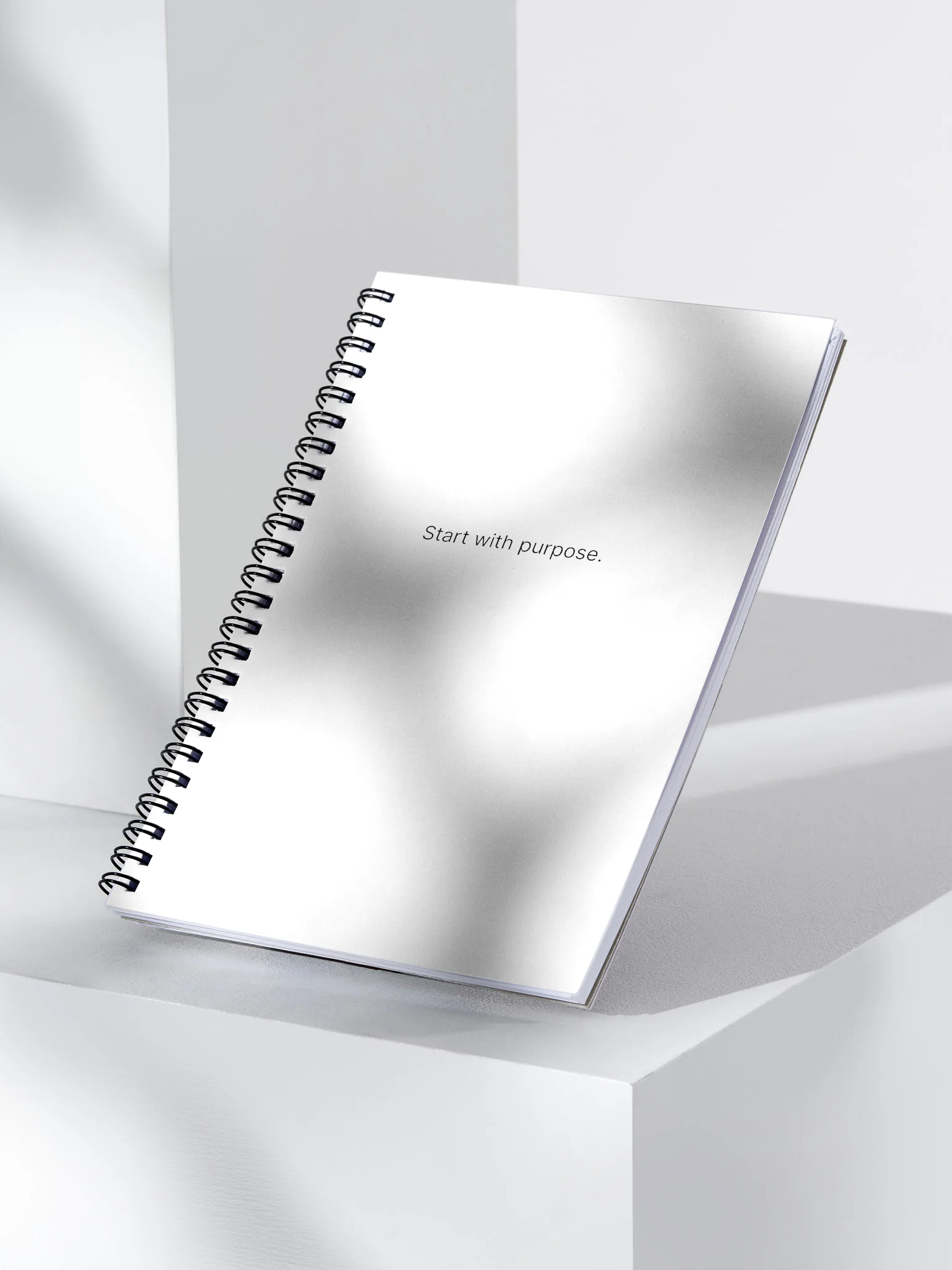 Blank Canvas Spiral Notebook - Start with purpose. product image (3)