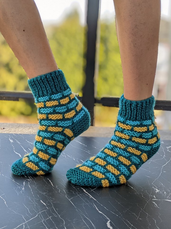 Bricklane Flat Knit Socks Pattern product image (1)