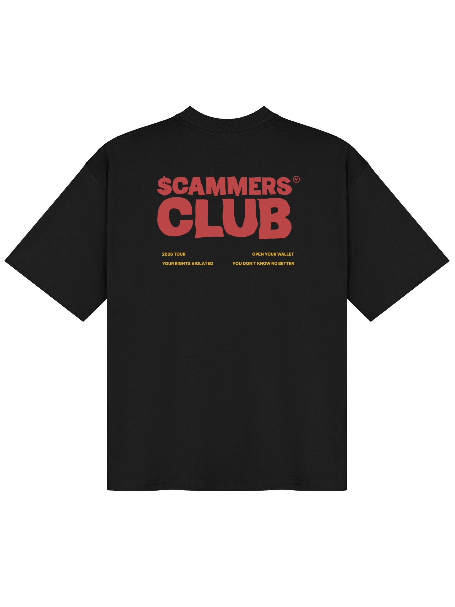 The Scammers Club "Wishful Thinking Avatar" Oversized Tee (in the Dark) product image (2)