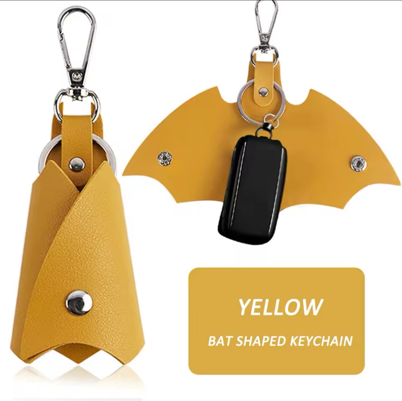 Batman Key cover Leather Keychain Key Holder Waist Bat Car Keys Keyrings Case product image (8)
