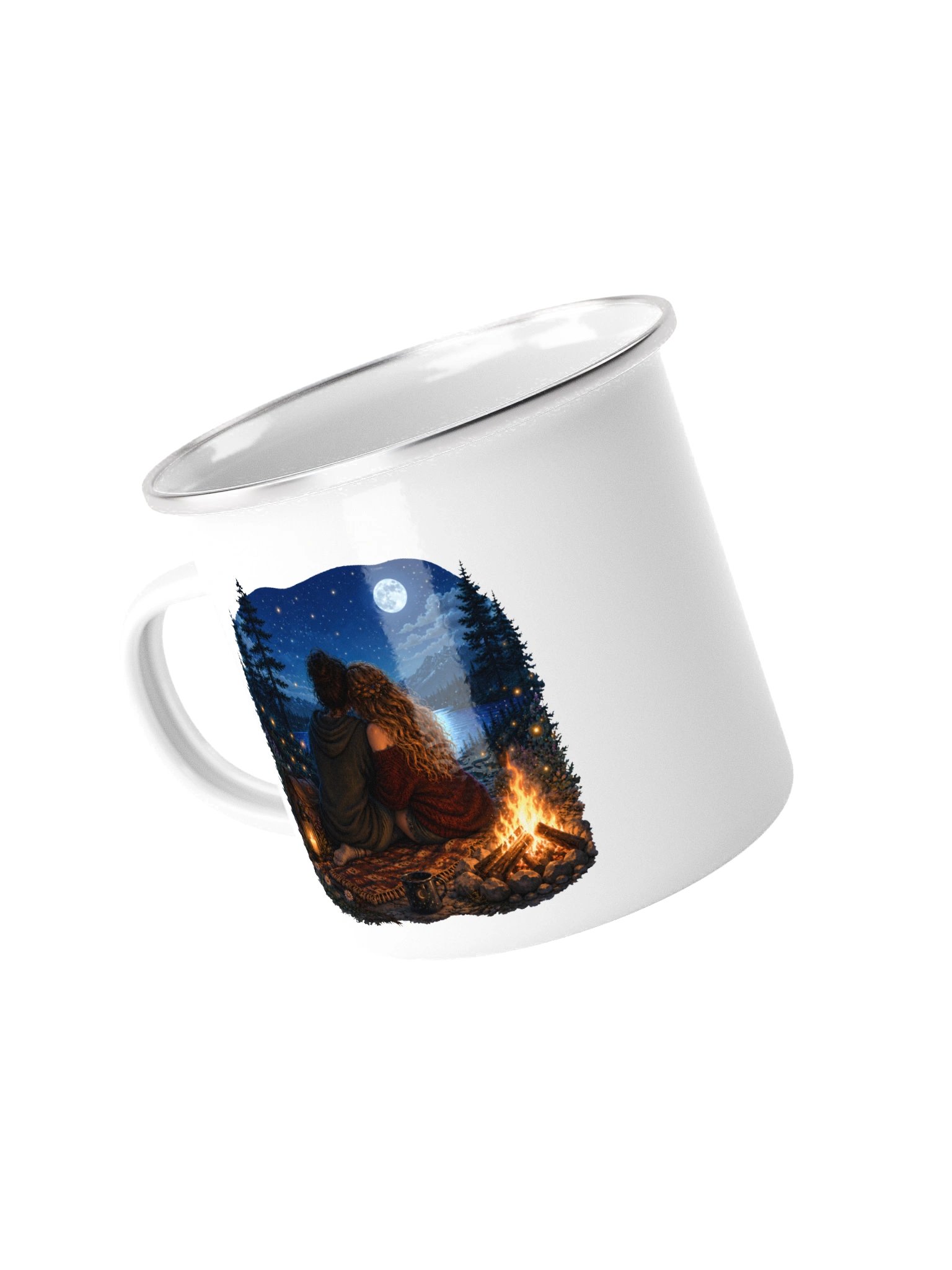Sapphic Campfire Enamel Mug product image (4)