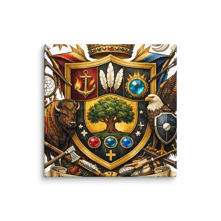 House of Saunders Heraldic Crest Canvas by Tiffany product image (39)