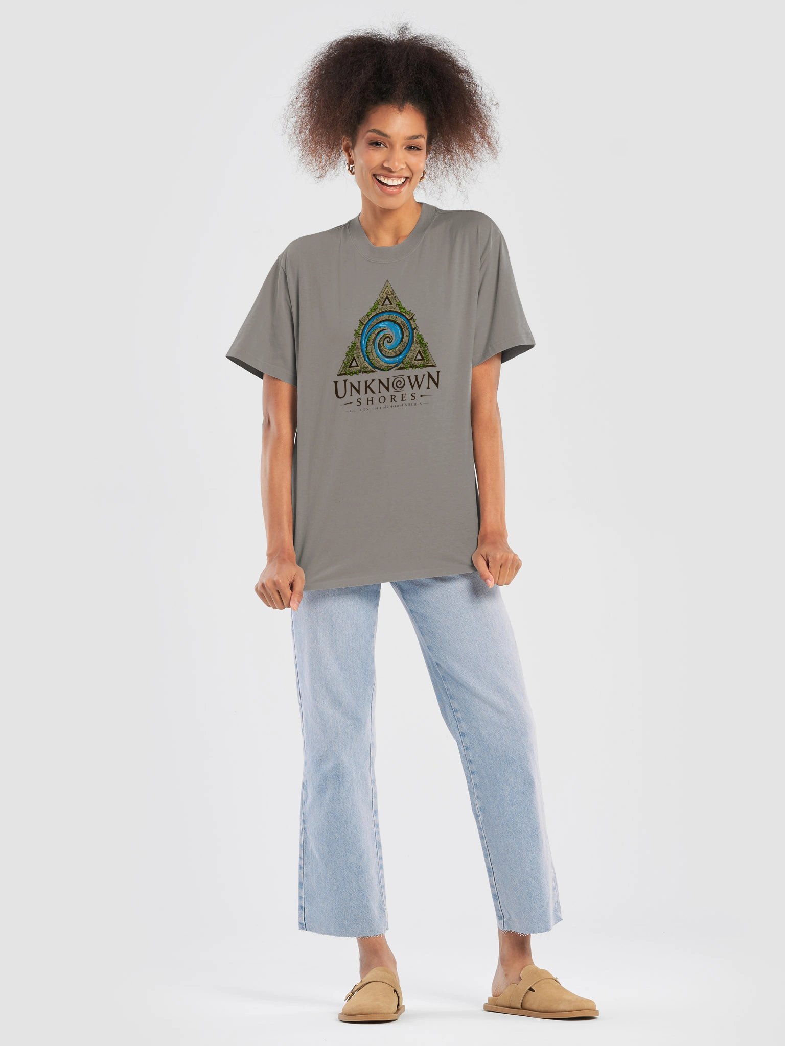 Unknown Shores Fantasy Logo Oversized Tee product image (27)