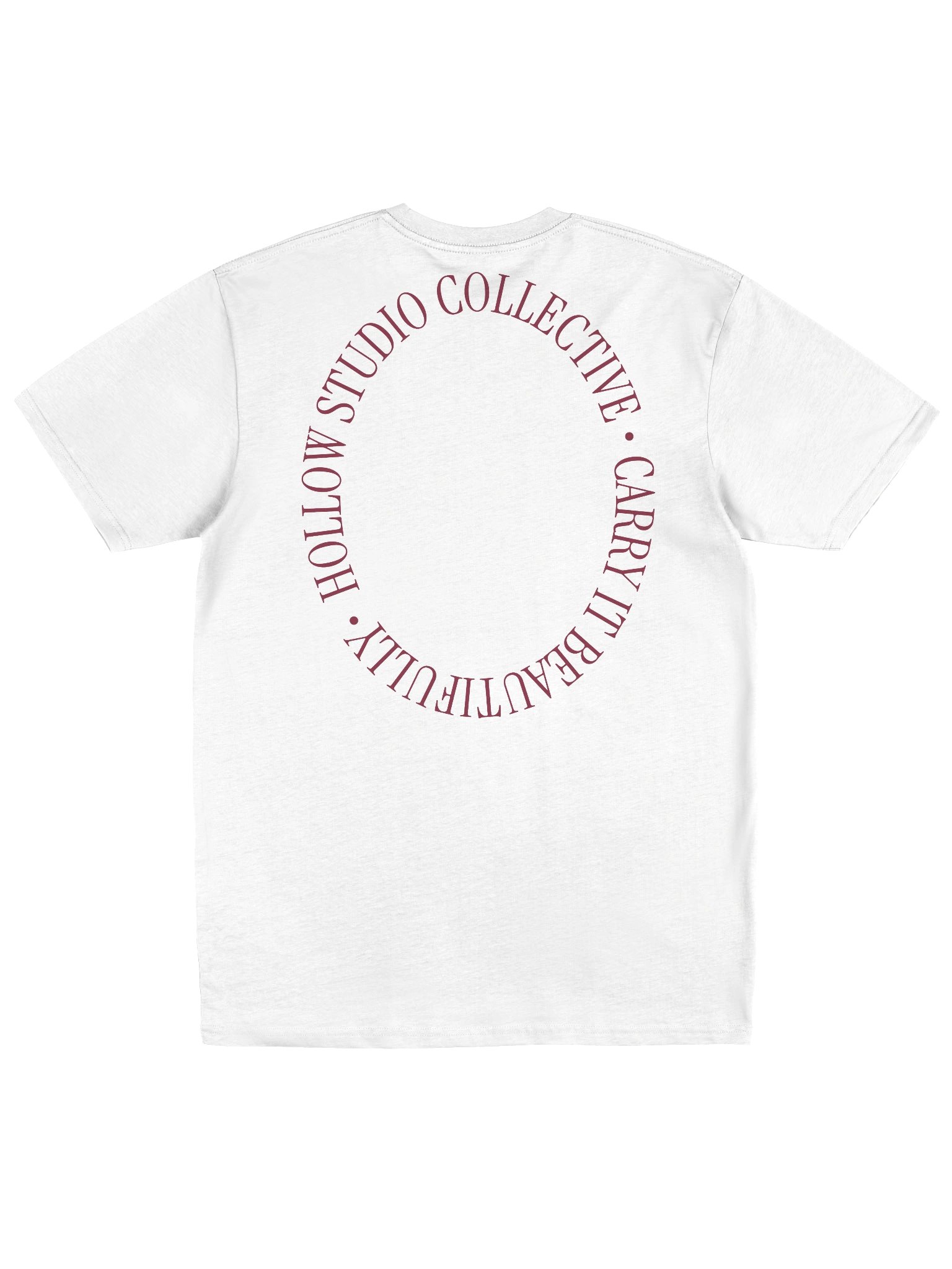 Hollow Maroon Staple Tee | Collection II product image (1)