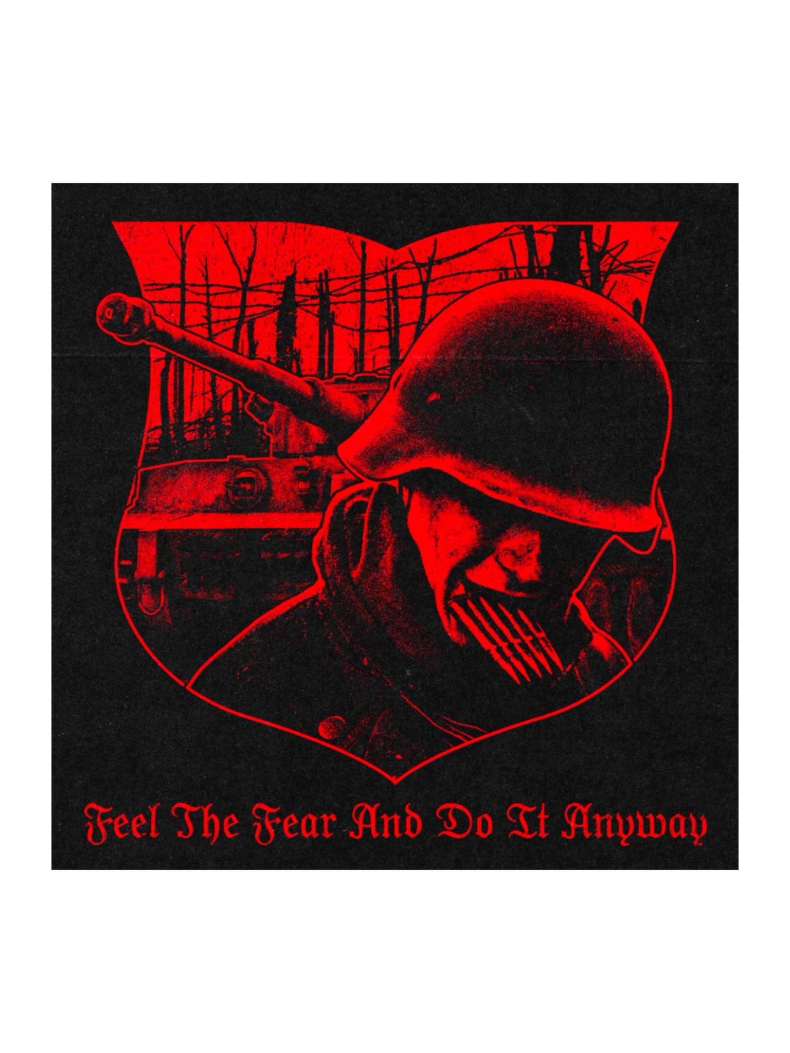 FEEL THE FEAR STICKER RED product image (2)