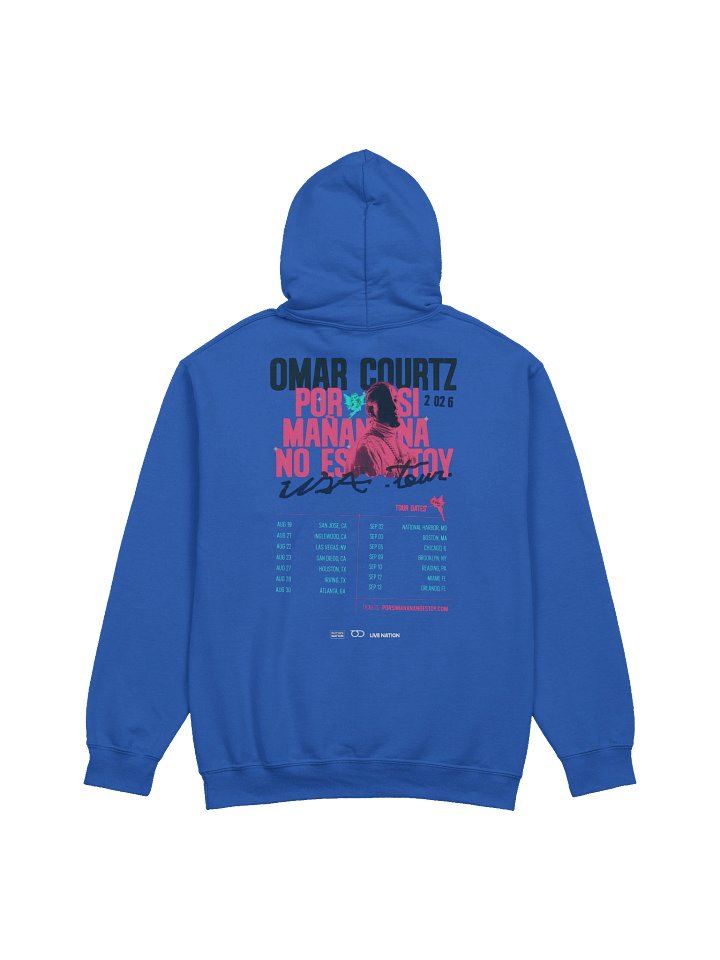 Omar Courtz Por Si Mañana No Estoy Tour Merch Hoodie product image (2)