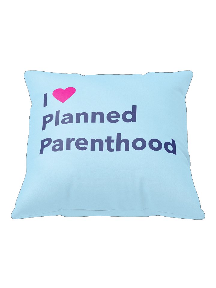 I Heart Planned Parenthood Blue Pillow product image (2)