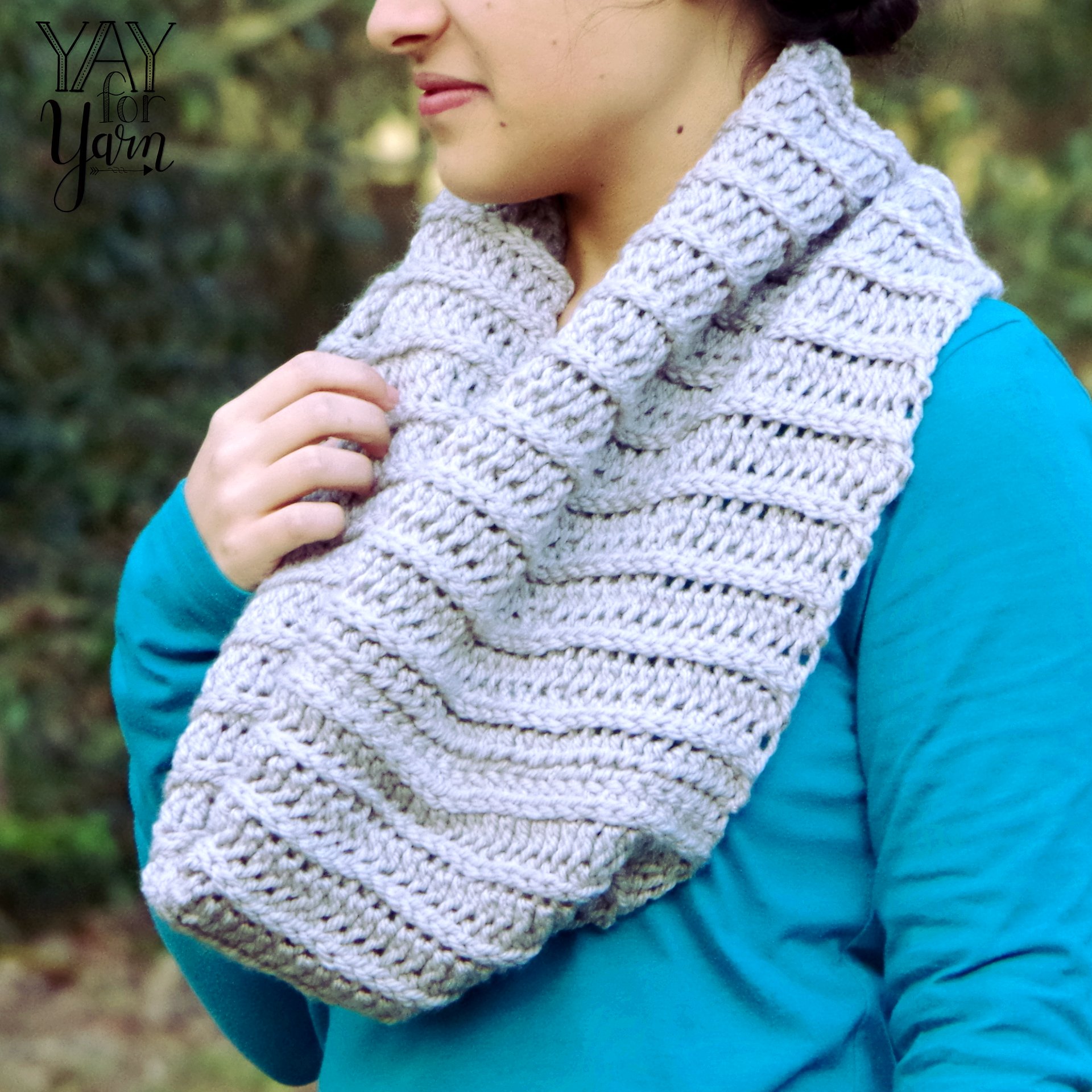 Knit-Look Crochet Cowl - PDF Crochet Pattern & Video Tutorial product image (4)