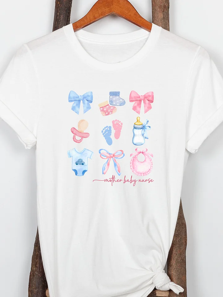 Personalized Coquette Style Nurse/Crew T-Shirt (Homemade) product image (3)