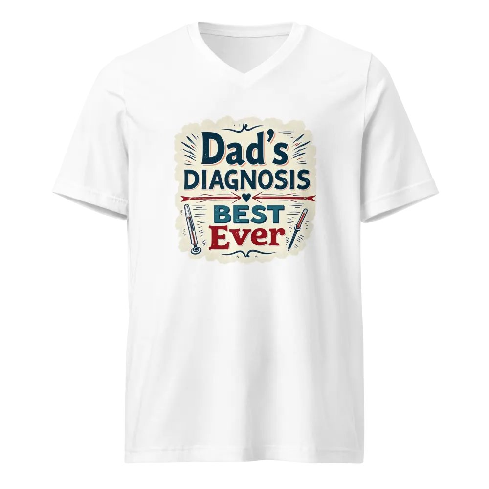 Best Ever Dad's Diagnosis v-neck Tee product image (1)