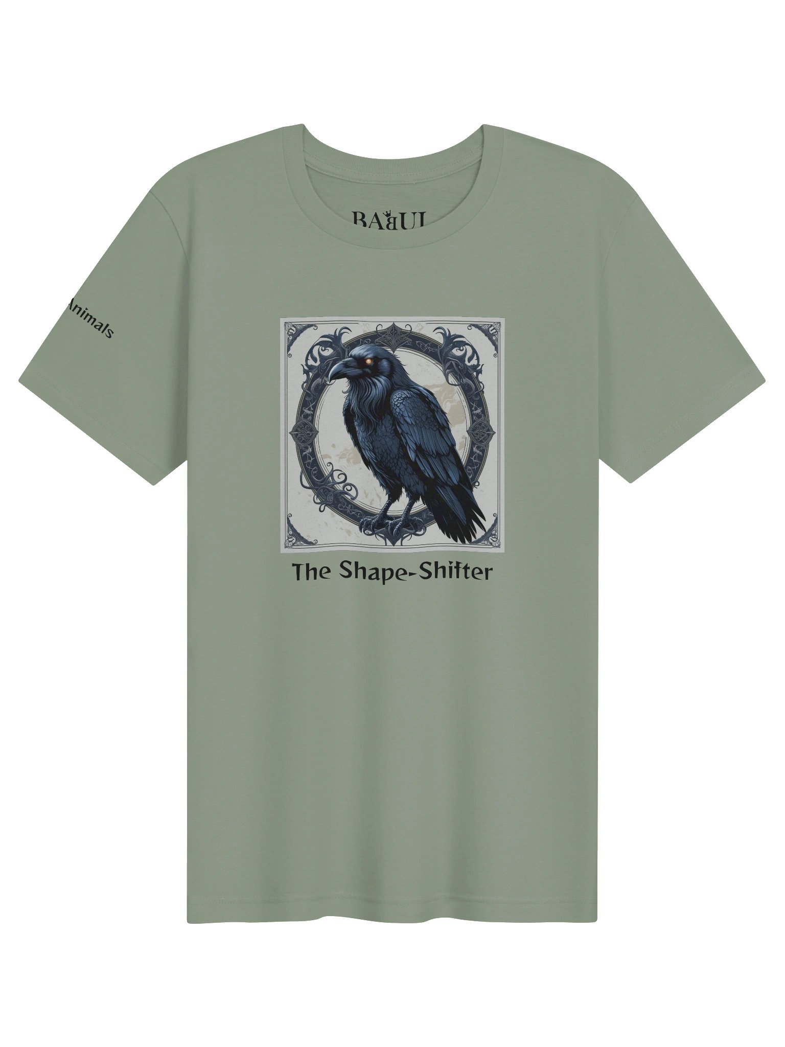 CROW – The Shape-Shifter - Magic Animals T-Shirt - (front graphic) product image (1)