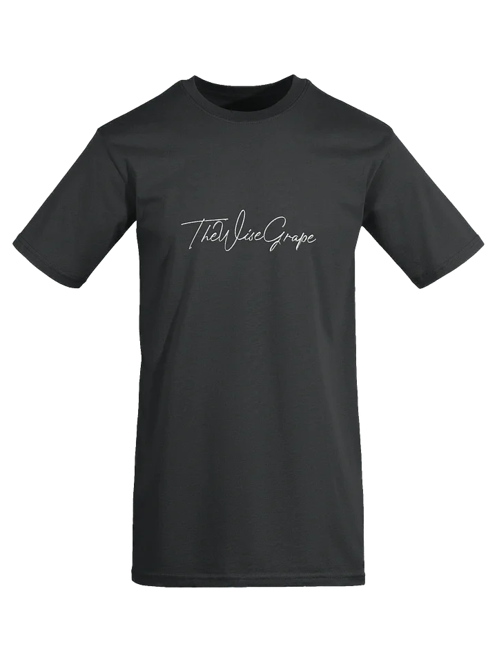 Grape White Signature Embroidered Tee product image (1)