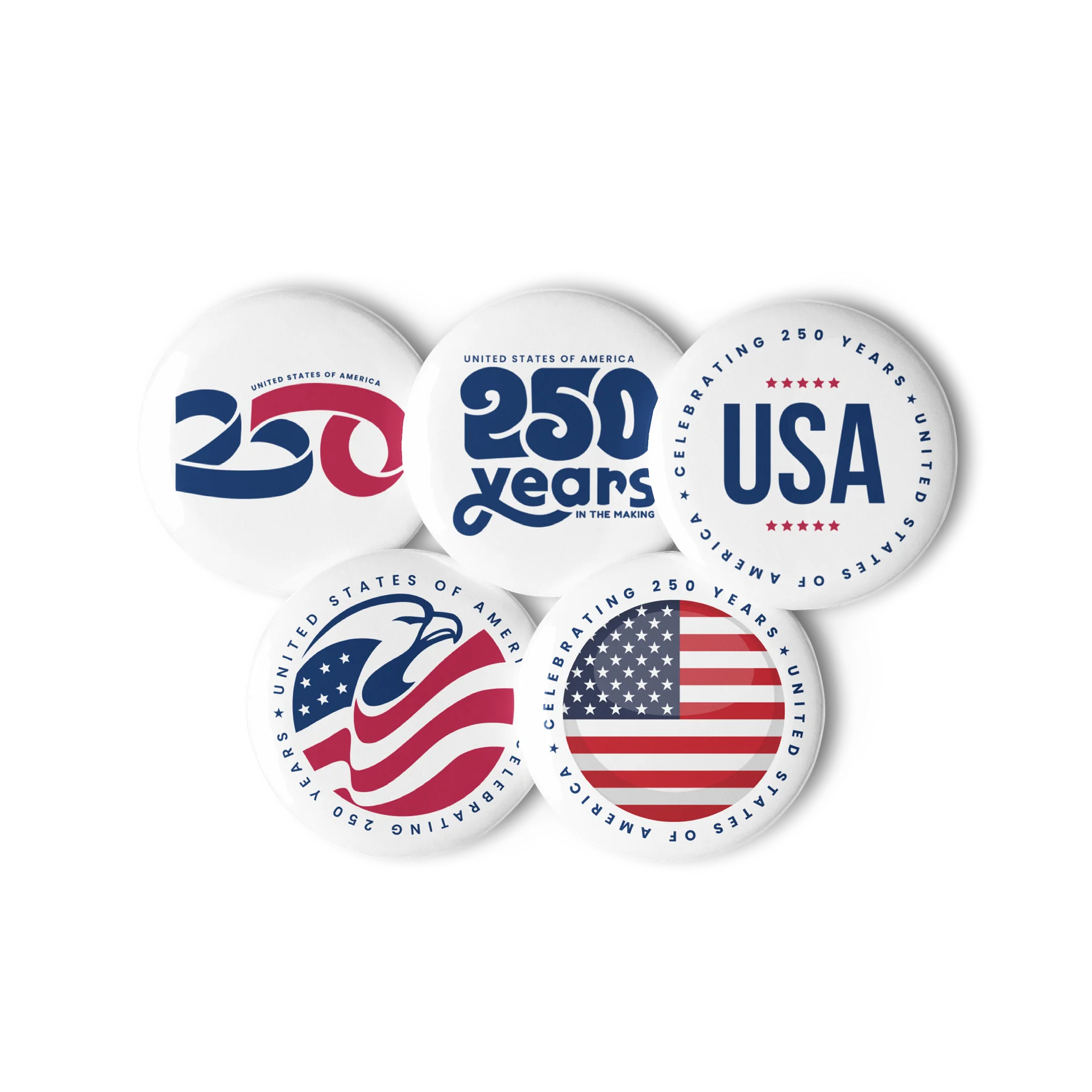 America 250 Pin Button Set product image (2)