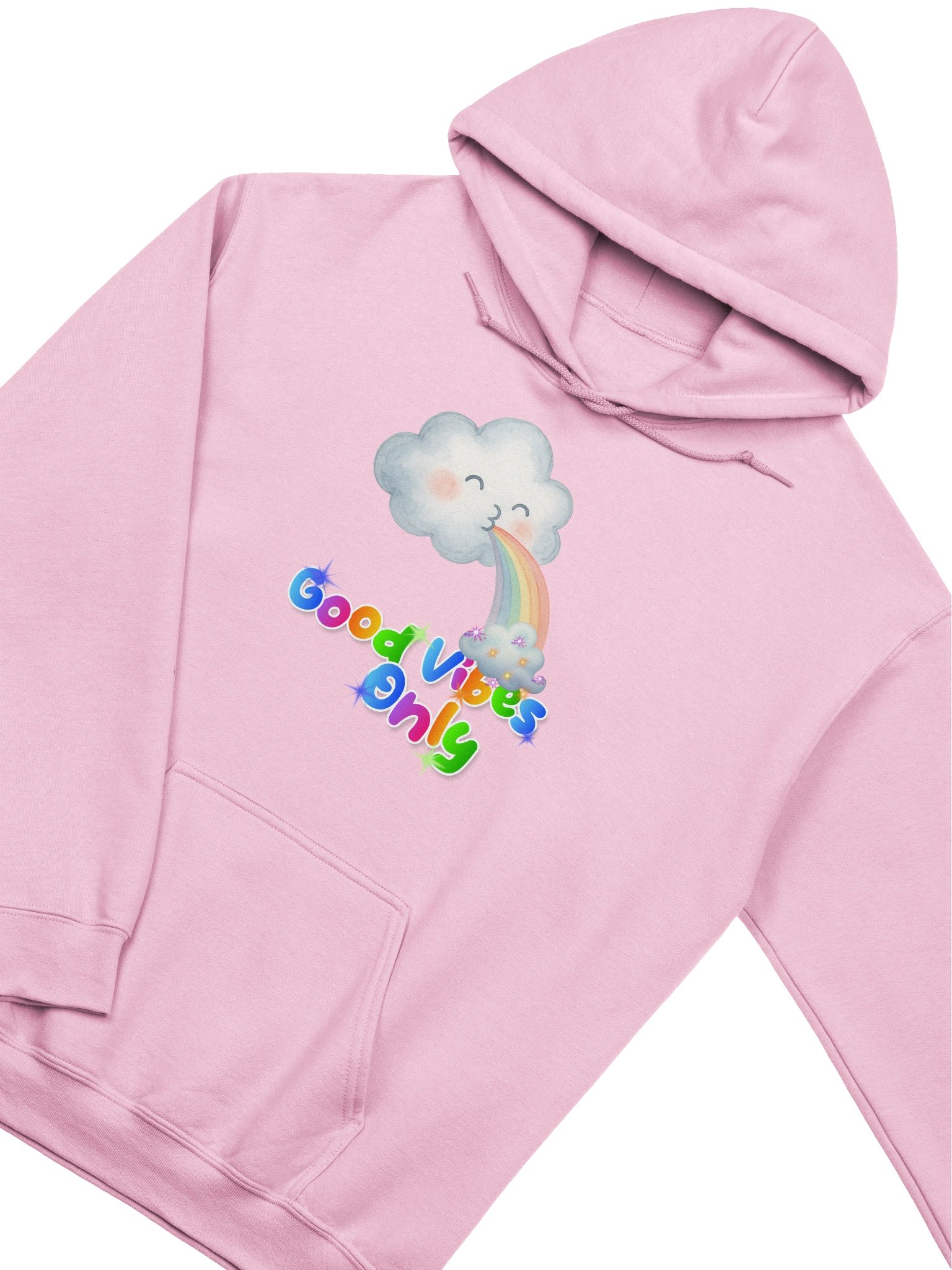 Good Vibes Only Rainbow Cloud Hoodie product image (29)