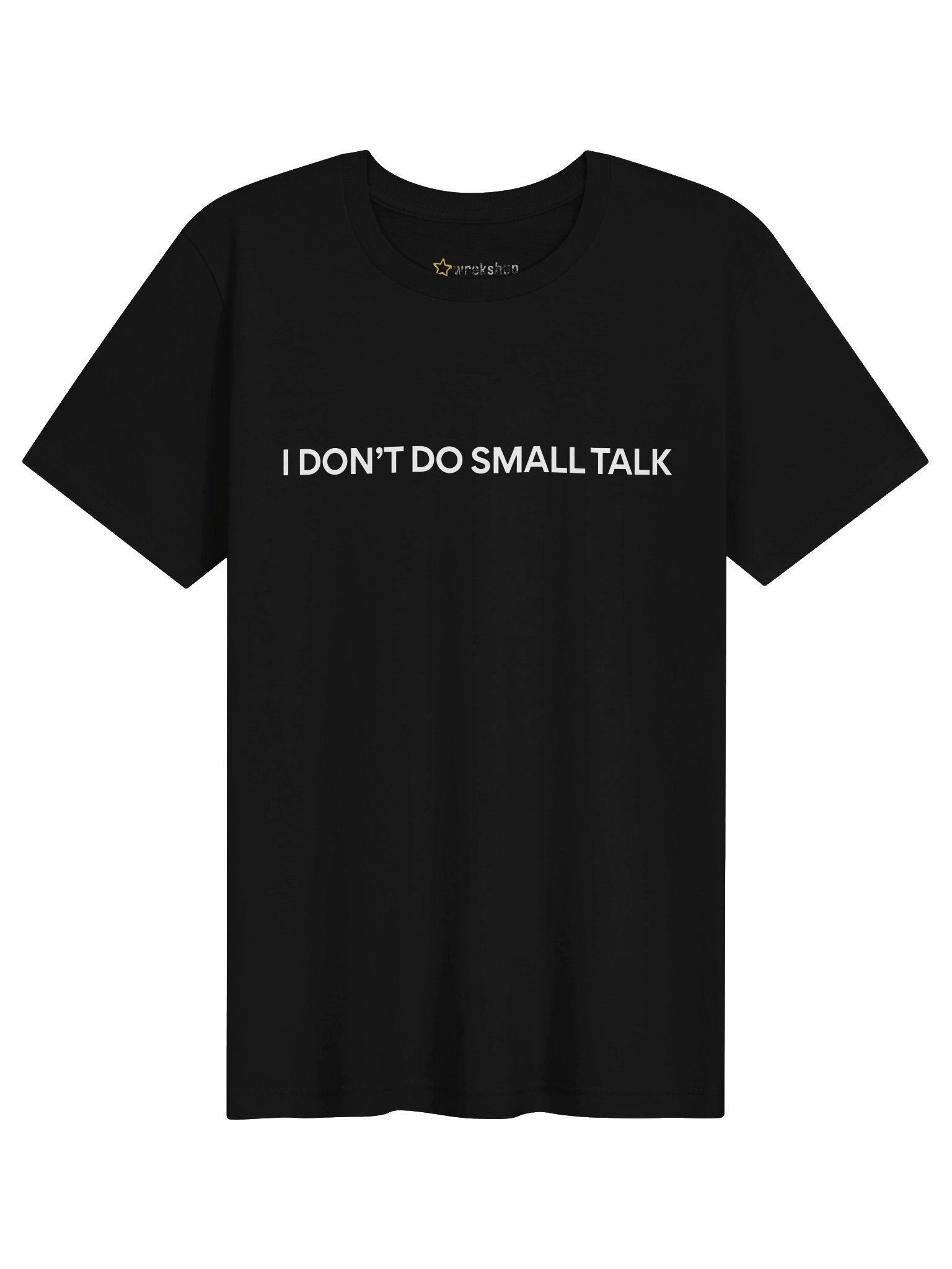 I Don’t Do Small Talk Tee - BLACK product image (1)