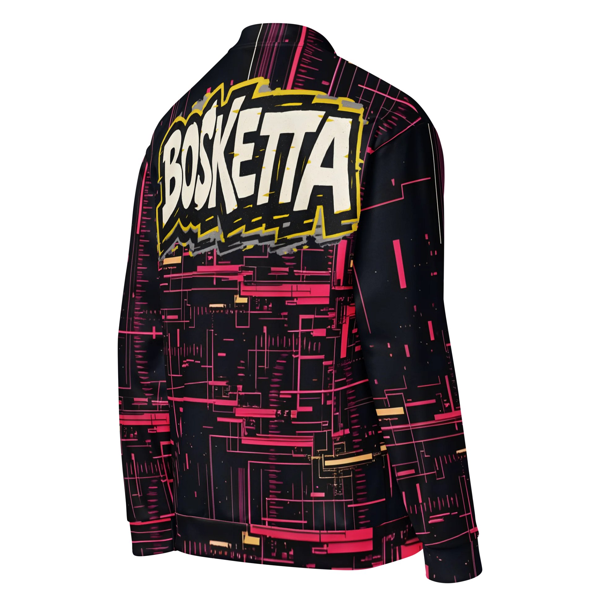 Futuristic Circuitry All-Over Bomber Jacket product image (4)