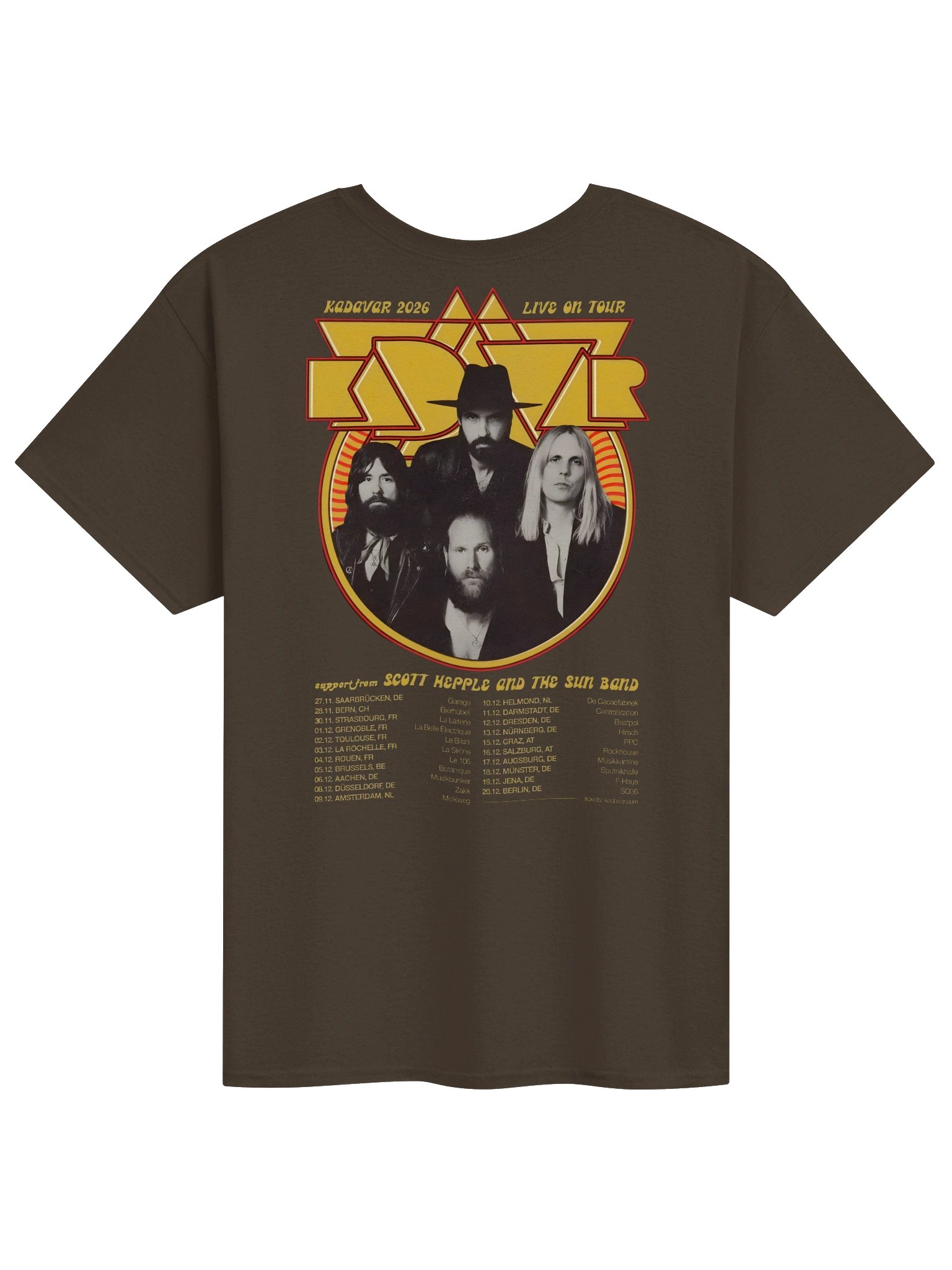 Kadavar 2026 Live On Tour EU And UK Tshirt product image (12)