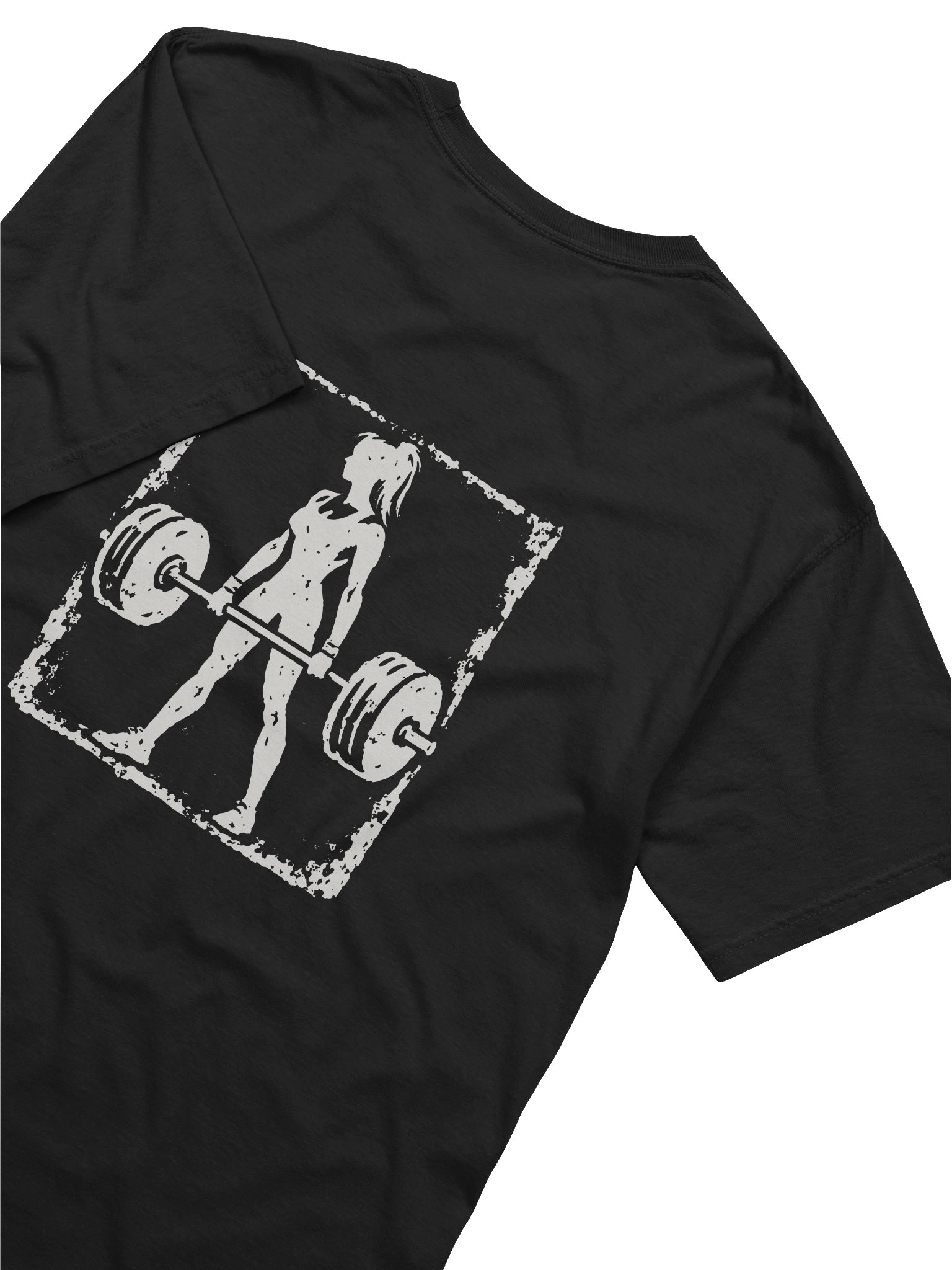 Deadlift Silhouette Oversized Gym Tee | Pump Cover product image (2)