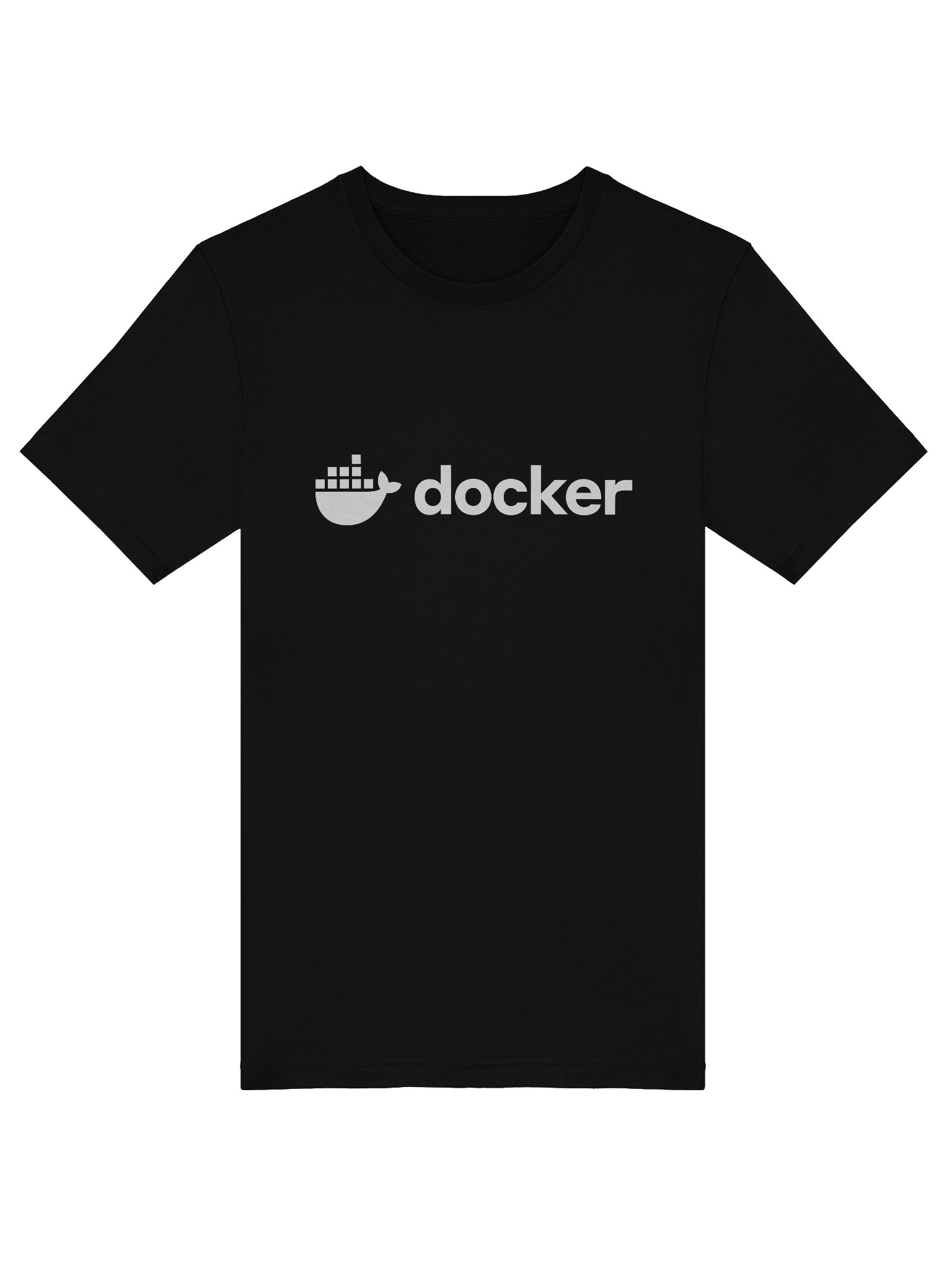Docker T-Shirt full logo white product image (5)