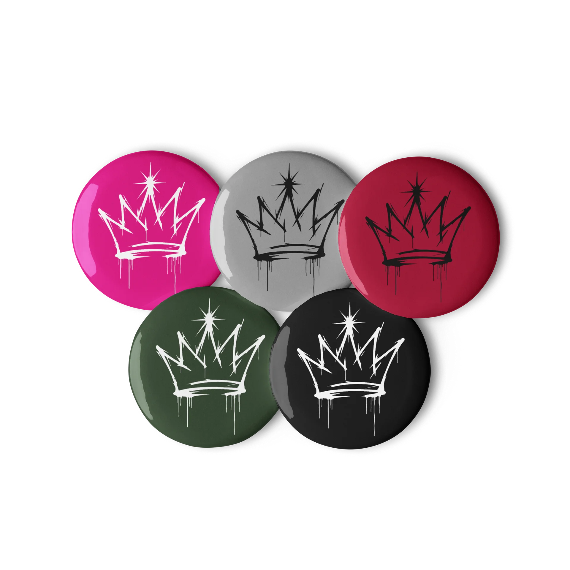 ONE KING Urban Crown Pin Buttons Set product image (2)