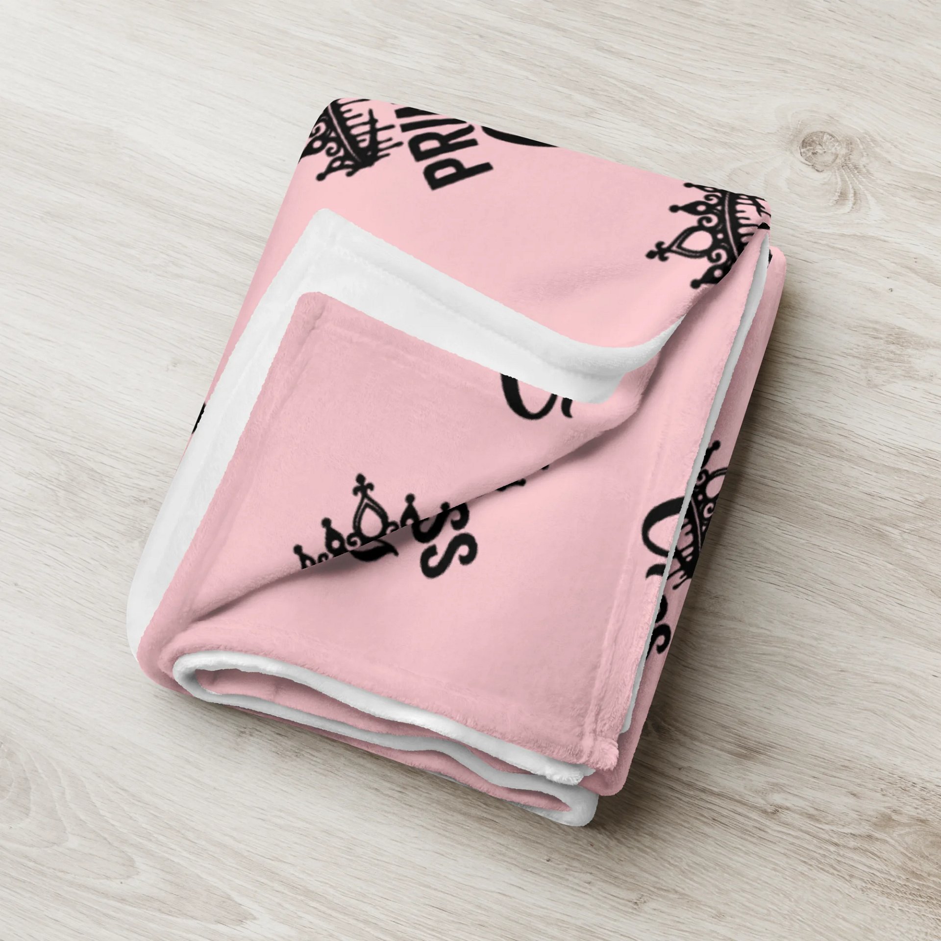 Princess of Chaos Tiara Throw Blanket (Pink & Black) product image (4)