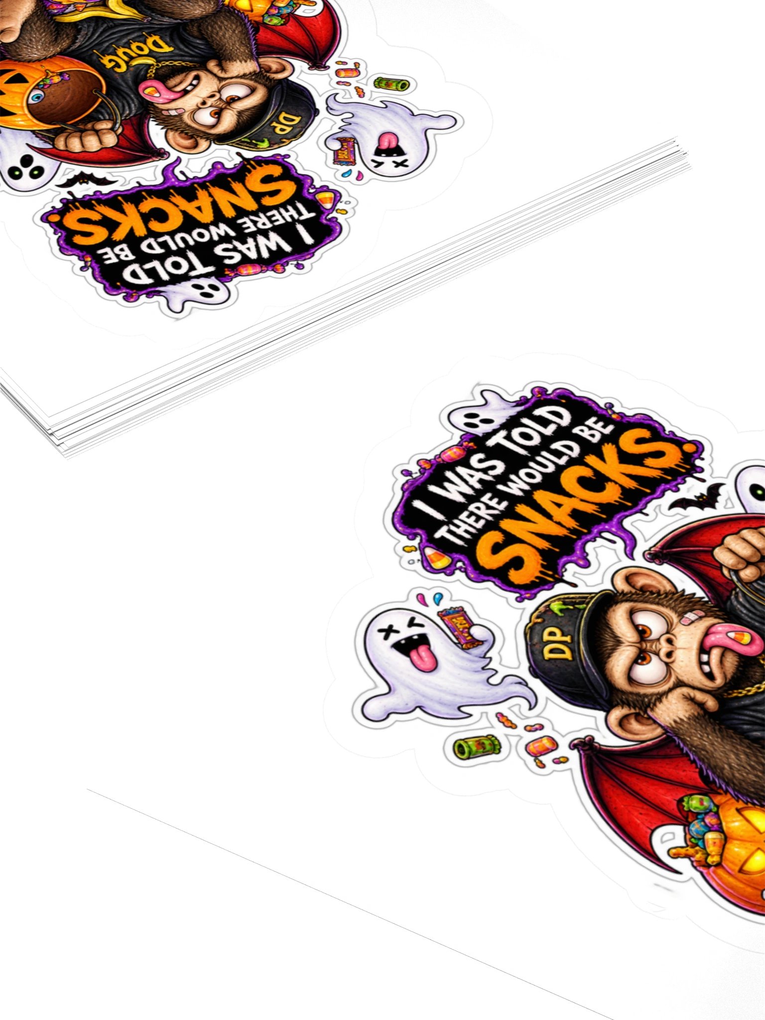 Doug Halloween Snacks 3" x 3" sticker product image (4)