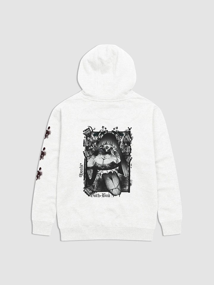 Goth bun B&W hoodie product image (2)