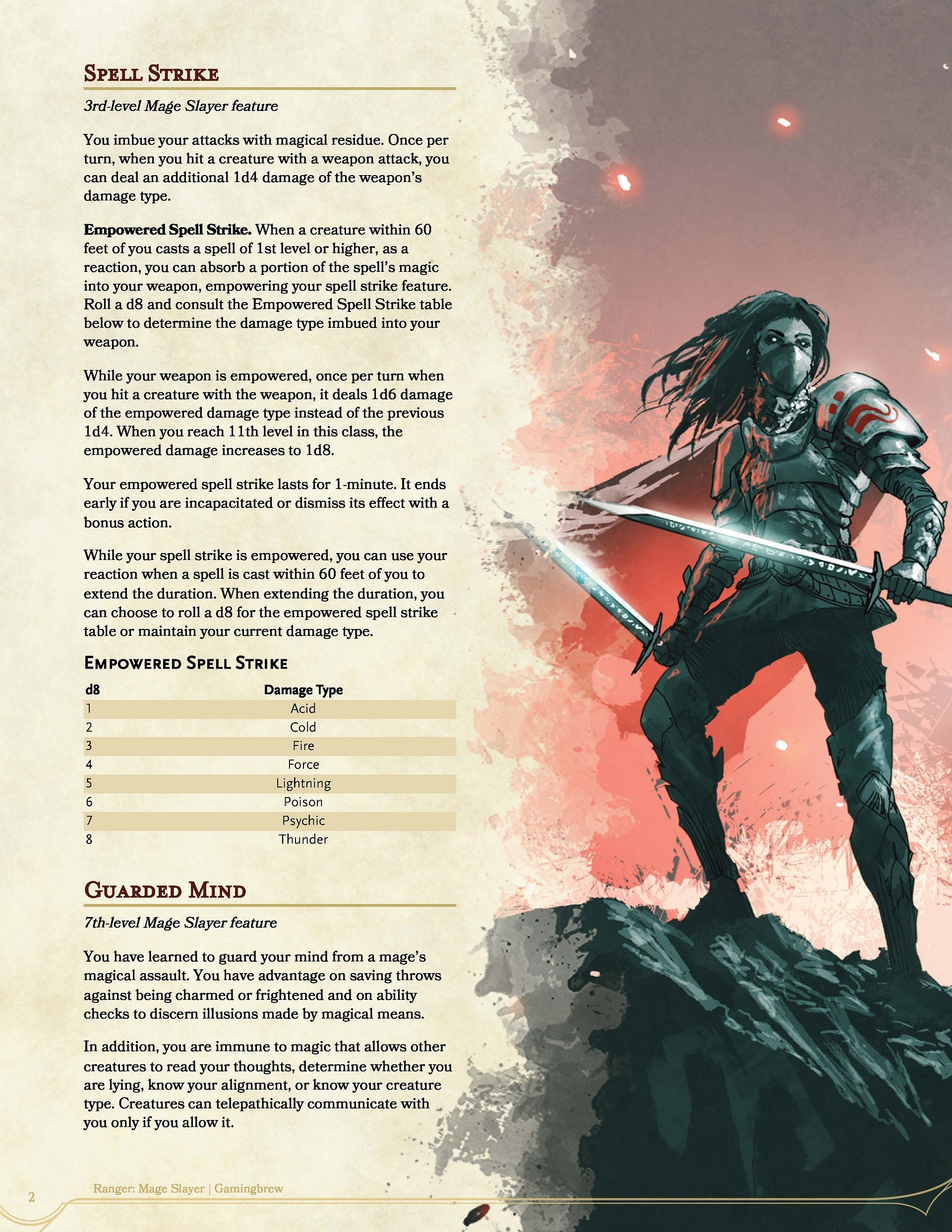 Mage Slayer | 5E Ranger Subclass product image (3)