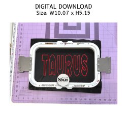 Taurus Applique Embroidery Design product image (2)