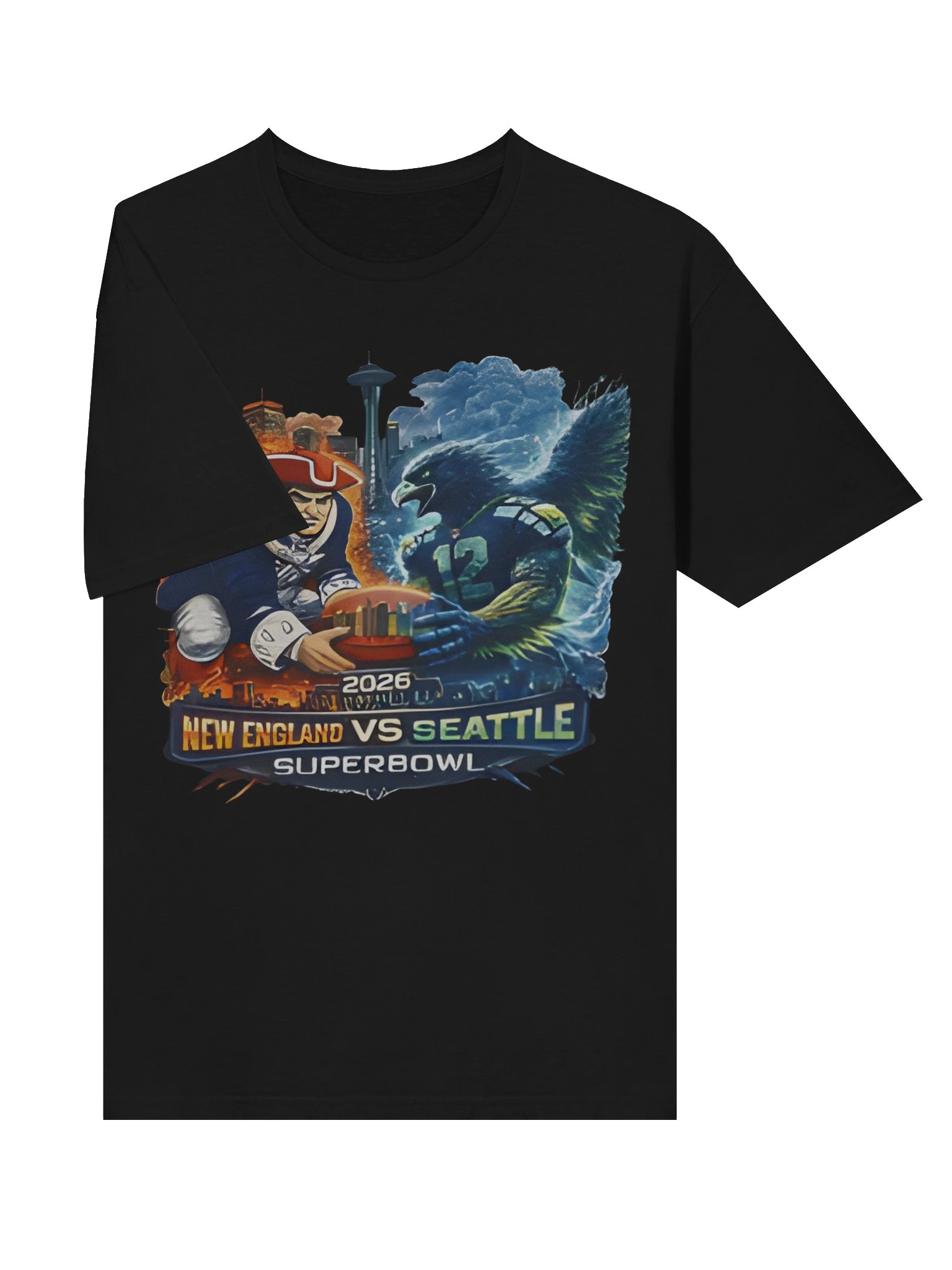 2026 Super Bowl Seahawks Patriots Shirt product image (3)
