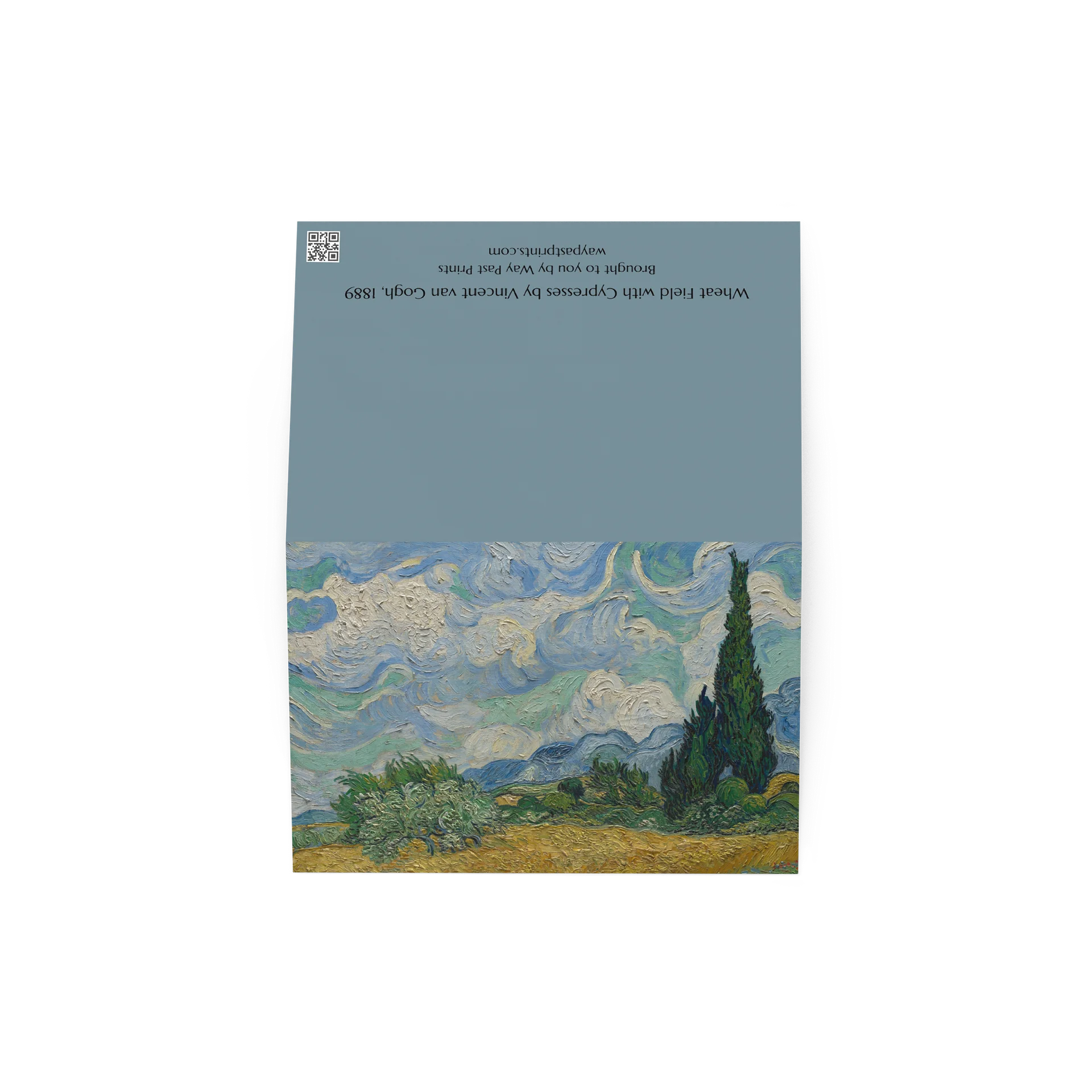 Wheat Field with Cypresses (Vincent van Gogh) Greeting Card product image (3)