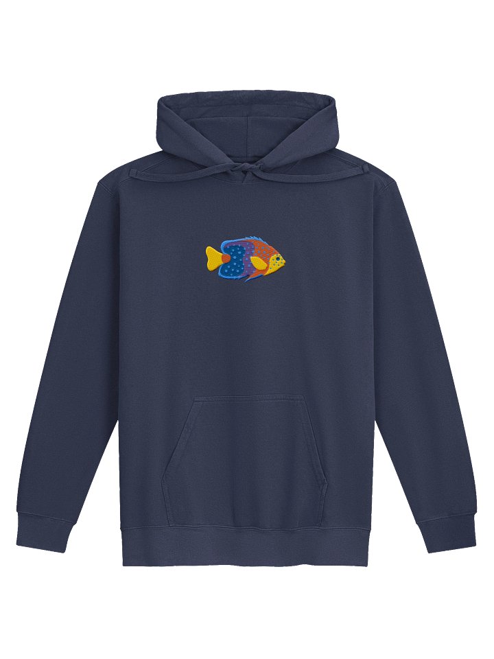 Interruptus Angelfish Embroidered Hoodie | Saltwater Reef Aquarium & Ocean Lover Apparel product image (1)
