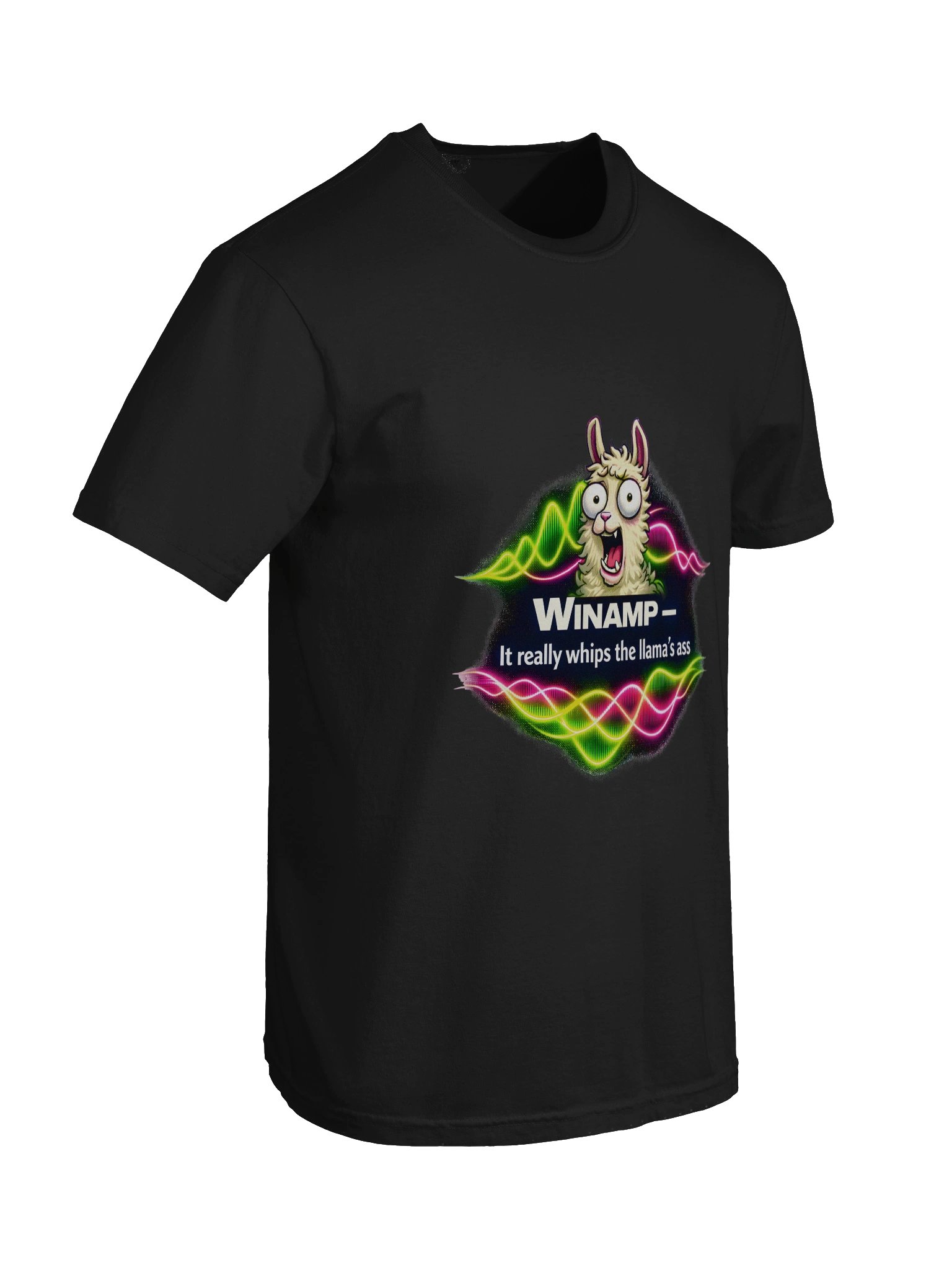 Winamp Nostalgia Llama Tee – It Really Whips the Llama’s Ass product image (7)
