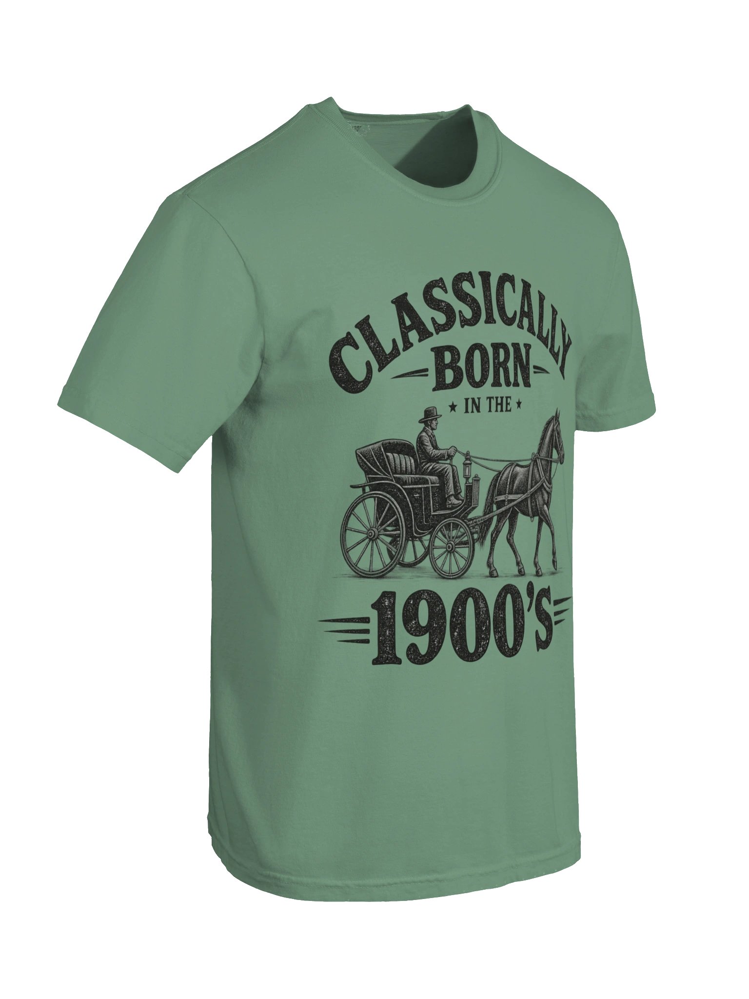 Born in the 1900s Vintage Horse & Carriage T-Shirt product image (4)