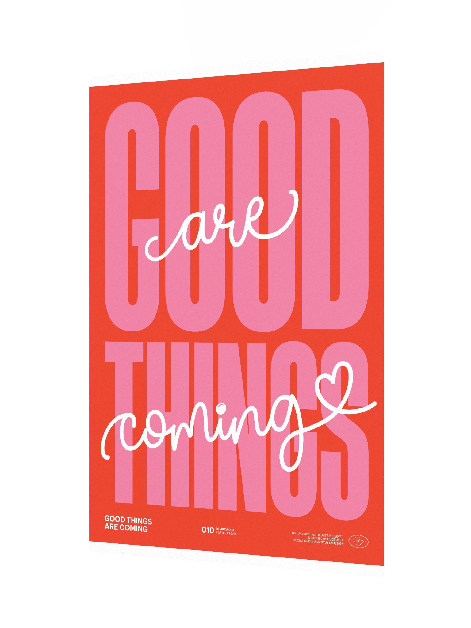"GOOD THINGS ARE COMING" Print Poster (Unframe) product image (6)