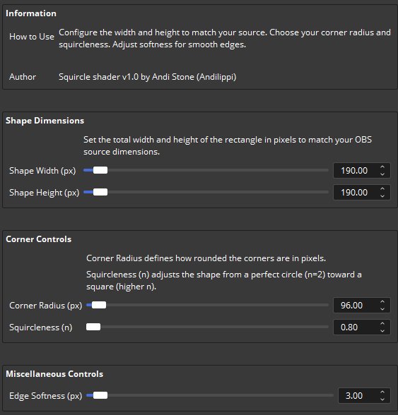 Squircle Shader for OBS (v1.3) product image (2)