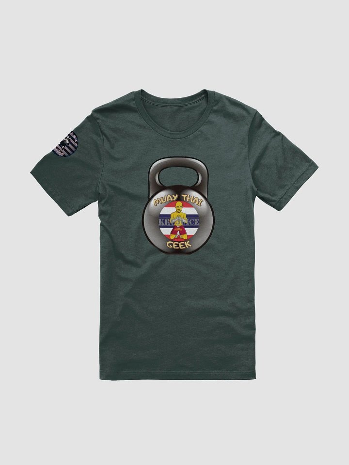 Muay Thai Geek Kettlebell Dark Green, Soft Tee product image (1)