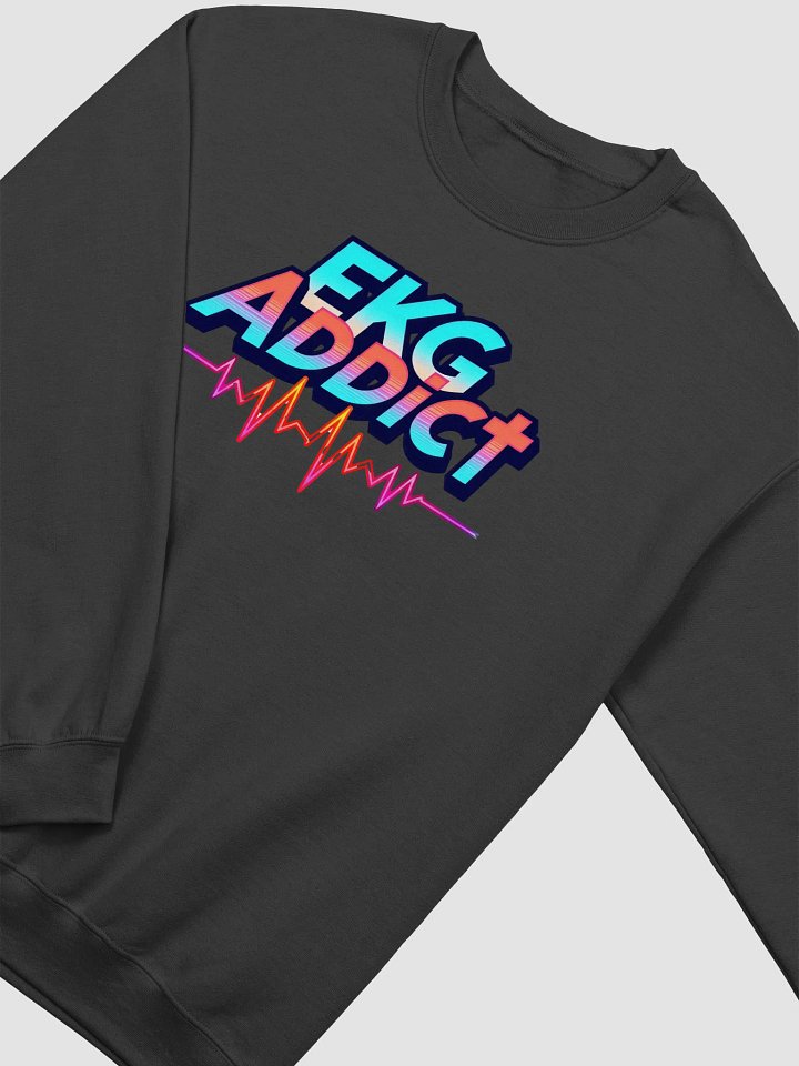 Vibrant EKG Addict Crewneck product image (13)