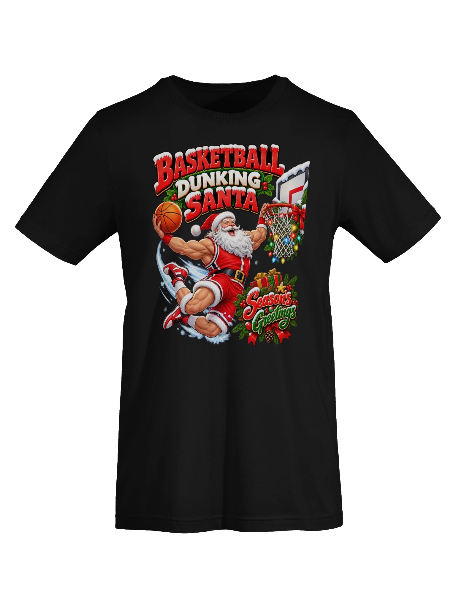 BASKETBALL DUNKING SANTA — SEASON’S GREETINGS! product image (14)