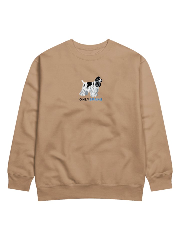 Only Spans Sweatshirt (Embroidered) of an American Cocker Spaniel(Parti Black & White) product image (6)