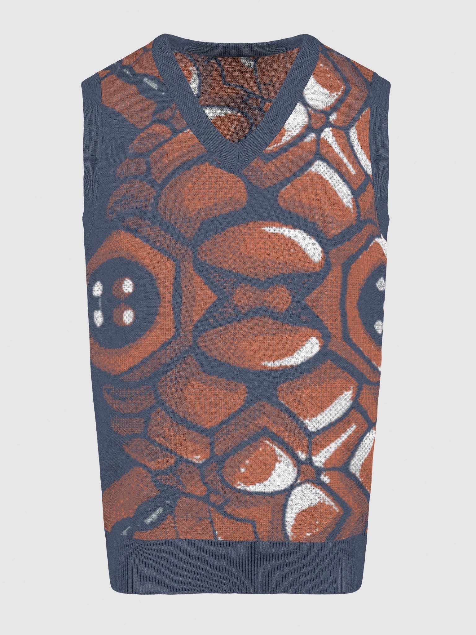 Rock Texture V-Neck Vest product image (13)