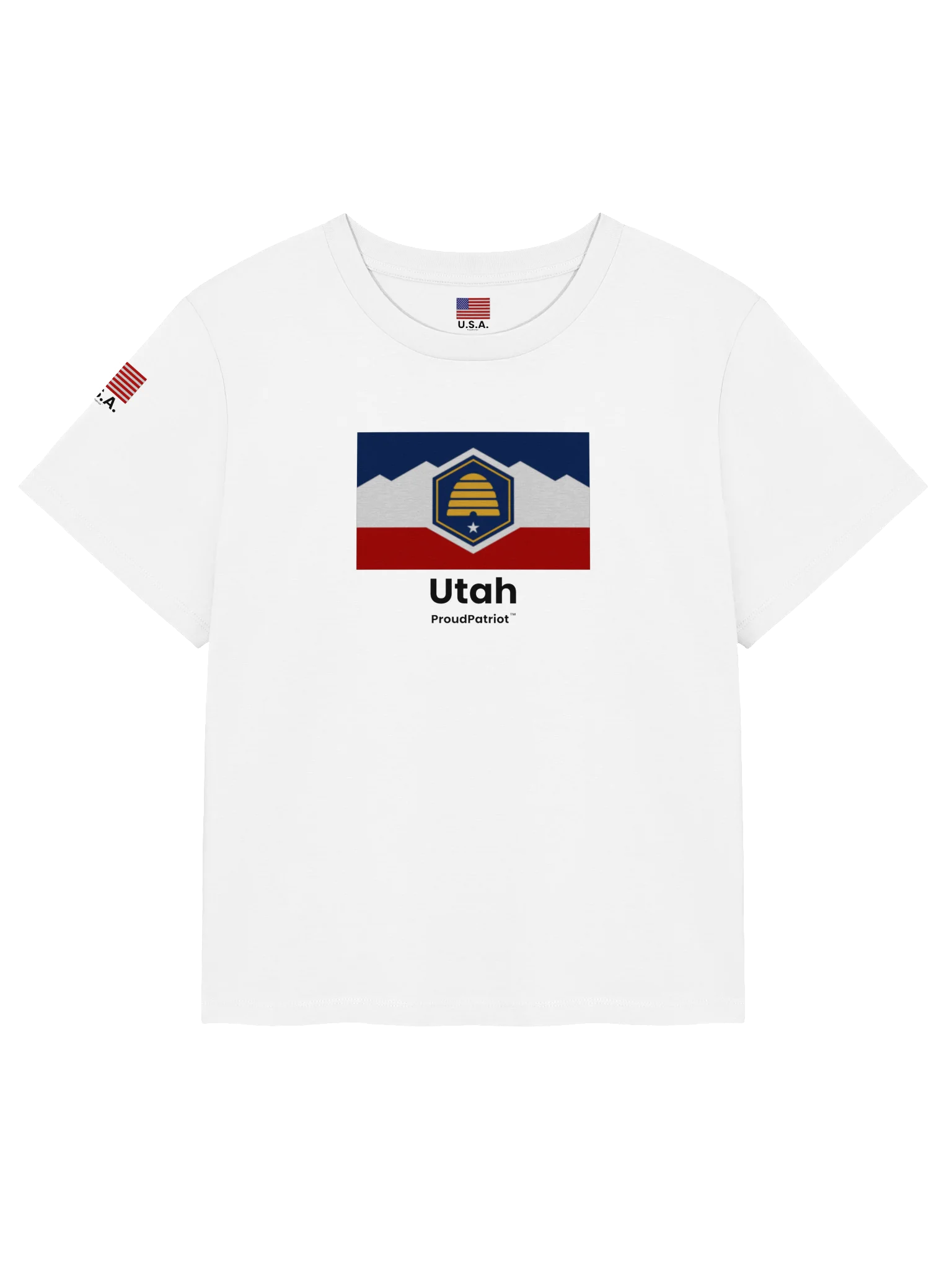 Utah Women's Ribbed Neck T-Shirt product image (5)