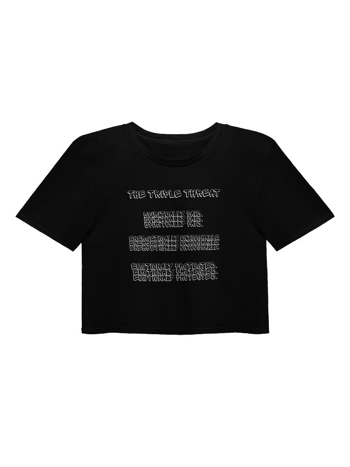 THE TRIPPPLE THREAT CROP TEE product image (1)